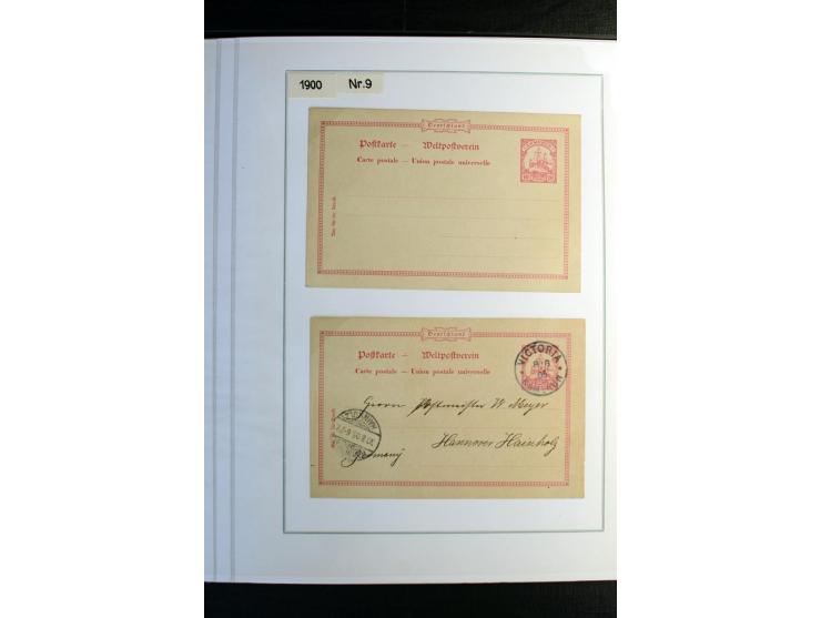 1897/1919, Sammlung mit über 50 ungebrauchten und gebrauchten Karten, dabei bedarfsgebrauchte Karten, P 11 mit Aufdruck "Spec