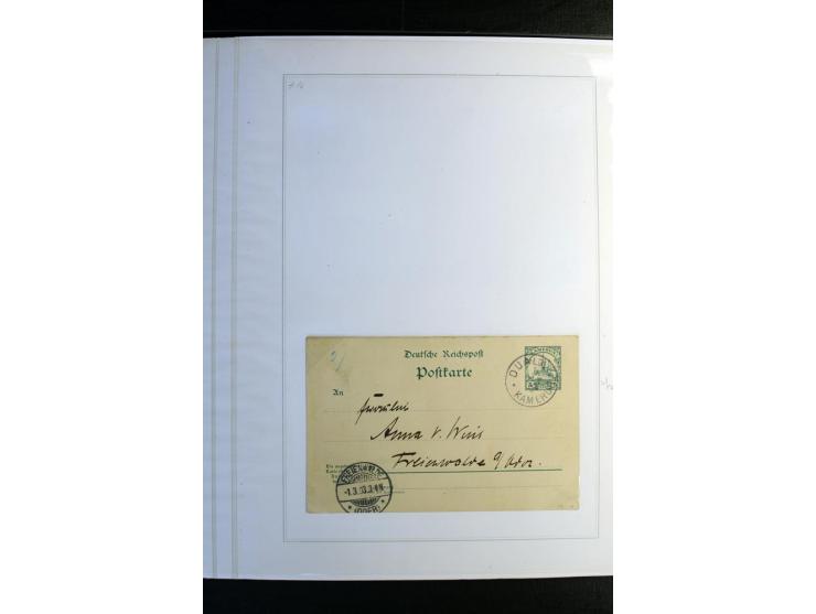 1897/1919, Sammlung mit über 50 ungebrauchten und gebrauchten Karten, dabei bedarfsgebrauchte Karten, P 11 mit Aufdruck "Spec