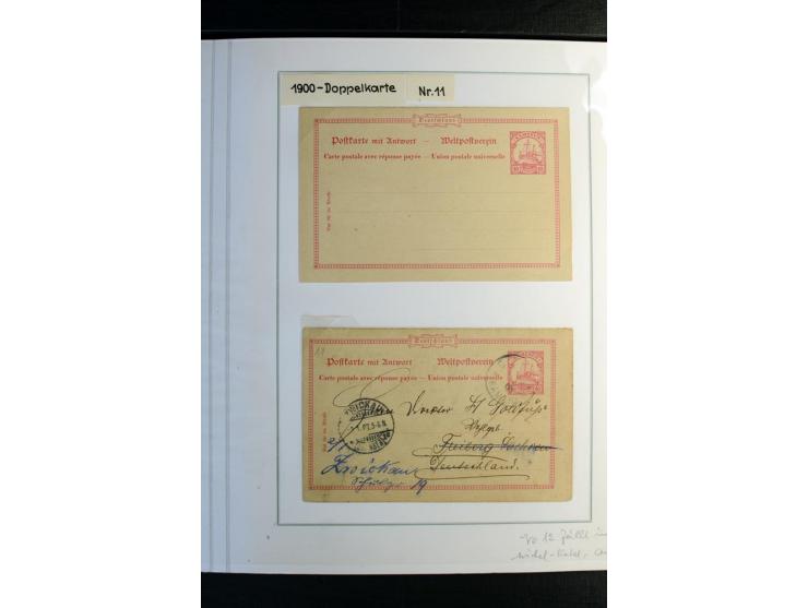 1897/1919, Sammlung mit über 50 ungebrauchten und gebrauchten Karten, dabei bedarfsgebrauchte Karten, P 11 mit Aufdruck "Spec