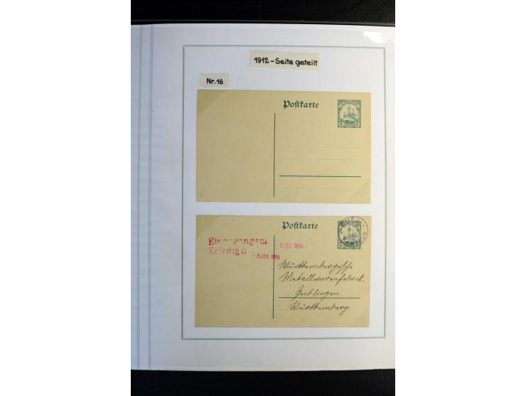 1897/1919, Sammlung mit über 50 ungebrauchten und gebrauchten Karten, dabei bedarfsgebrauchte Karten, P 11 mit Aufdruck "Spec