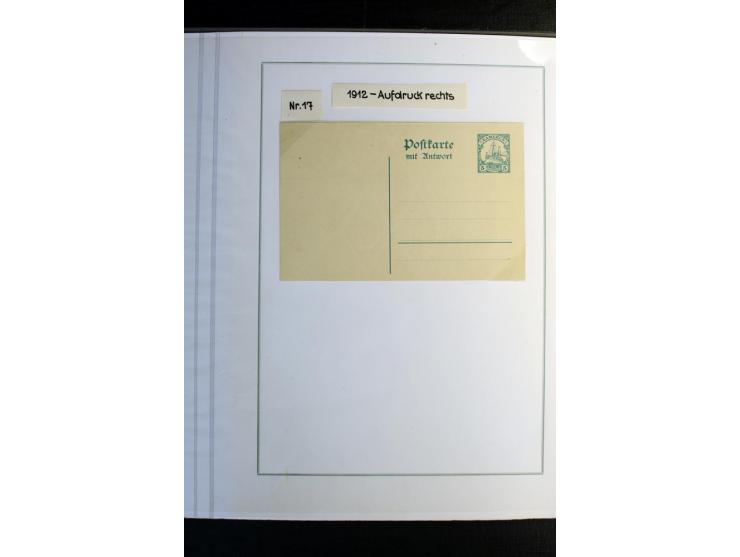 1897/1919, Sammlung mit über 50 ungebrauchten und gebrauchten Karten, dabei bedarfsgebrauchte Karten, P 11 mit Aufdruck "Spec