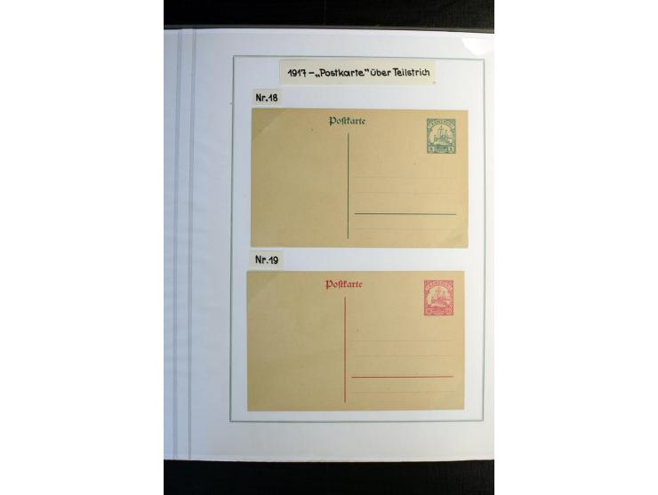1897/1919, Sammlung mit über 50 ungebrauchten und gebrauchten Karten, dabei bedarfsgebrauchte Karten, P 11 mit Aufdruck "Spec