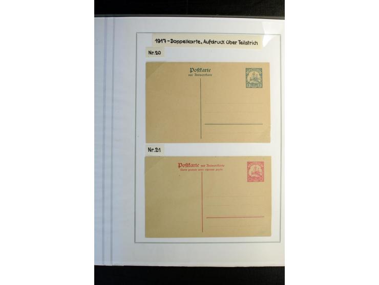 1897/1919, Sammlung mit über 50 ungebrauchten und gebrauchten Karten, dabei bedarfsgebrauchte Karten, P 11 mit Aufdruck "Spec
