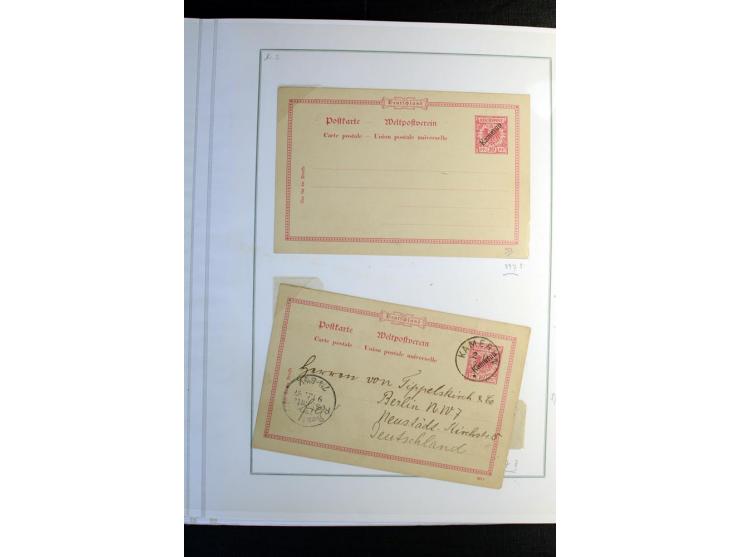 1897/1919, Sammlung mit über 50 ungebrauchten und gebrauchten Karten, dabei bedarfsgebrauchte Karten, P 11 mit Aufdruck "Spec