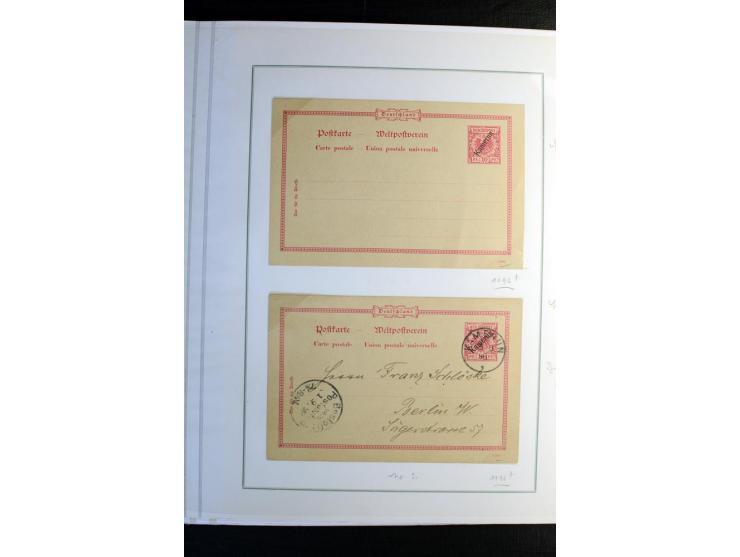 1897/1919, Sammlung mit über 50 ungebrauchten und gebrauchten Karten, dabei bedarfsgebrauchte Karten, P 11 mit Aufdruck "Spec
