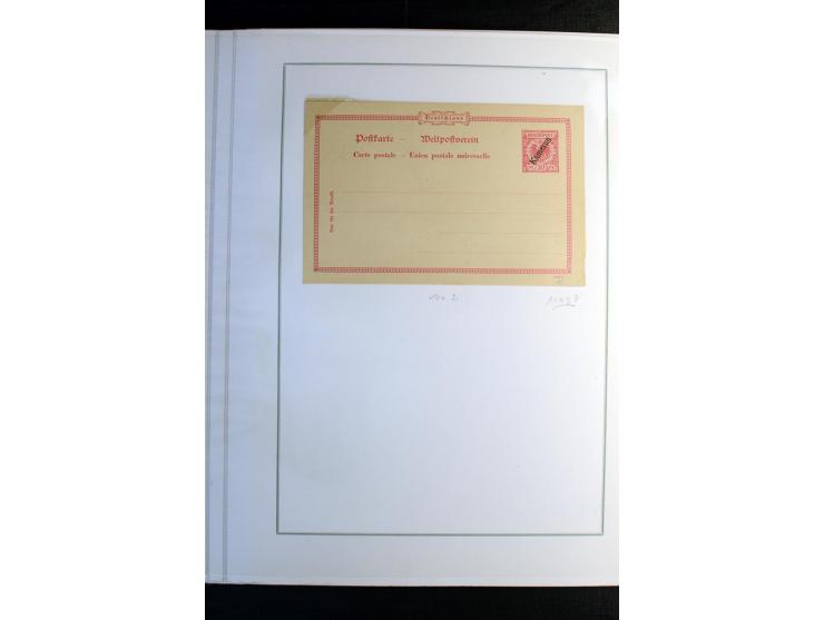 1897/1919, Sammlung mit über 50 ungebrauchten und gebrauchten Karten, dabei bedarfsgebrauchte Karten, P 11 mit Aufdruck "Spec
