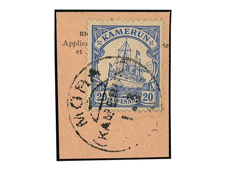 "MORA 1.3 14" auf 20 Pfg. ohne Wz. auf Postanweisungsausschnitt, Pracht, Fotoattest Jäschke-L. BPP