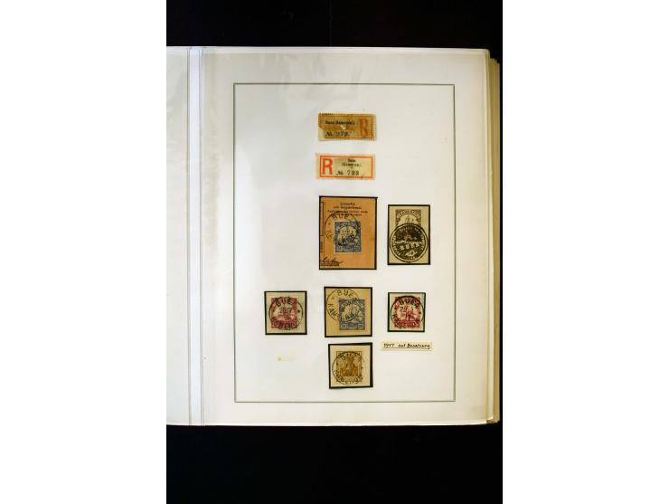1890/1914, umfangreiche Stempel-Sammlung von Abang-Mbang bis Viktoria auf losen Marken, schönen Briefstücken und einigen Brie