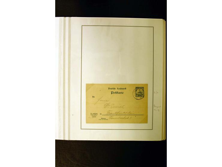 1890/1914, umfangreiche Stempel-Sammlung von Abang-Mbang bis Viktoria auf losen Marken, schönen Briefstücken und einigen Brie