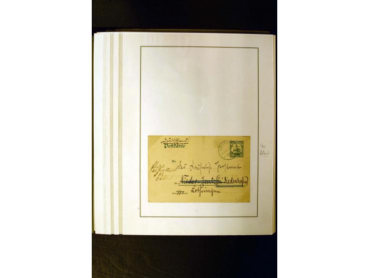 1890/1914, umfangreiche Stempel-Sammlung von Abang-Mbang bis Viktoria auf losen Marken, schönen Briefstücken und einigen Brie