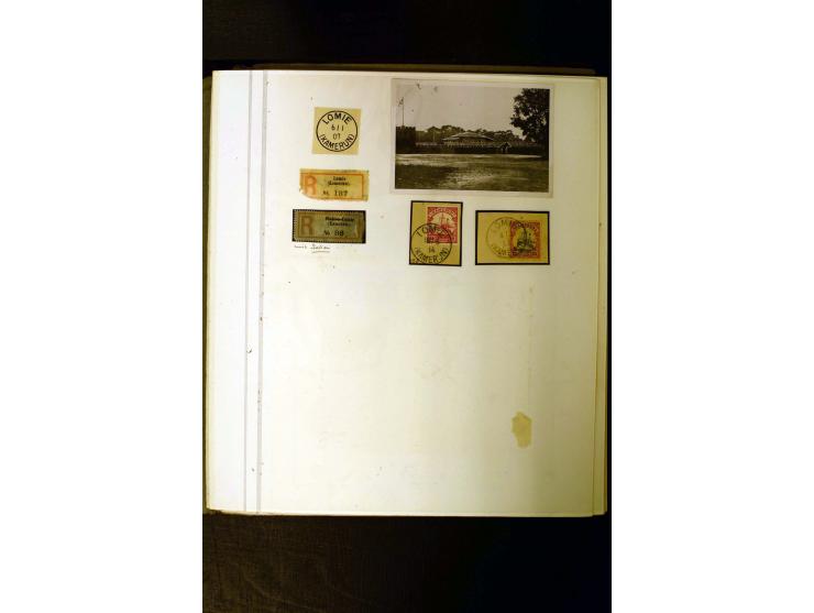 1890/1914, umfangreiche Stempel-Sammlung von Abang-Mbang bis Viktoria auf losen Marken, schönen Briefstücken und einigen Brie
