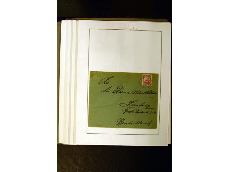 1890/1914, umfangreiche Stempel-Sammlung von Abang-Mbang bis Viktoria auf losen Marken, schönen Briefstücken und einigen Brie