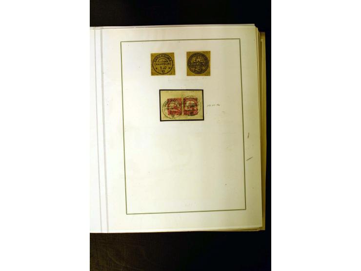 1890/1914, umfangreiche Stempel-Sammlung von Abang-Mbang bis Viktoria auf losen Marken, schönen Briefstücken und einigen Brie