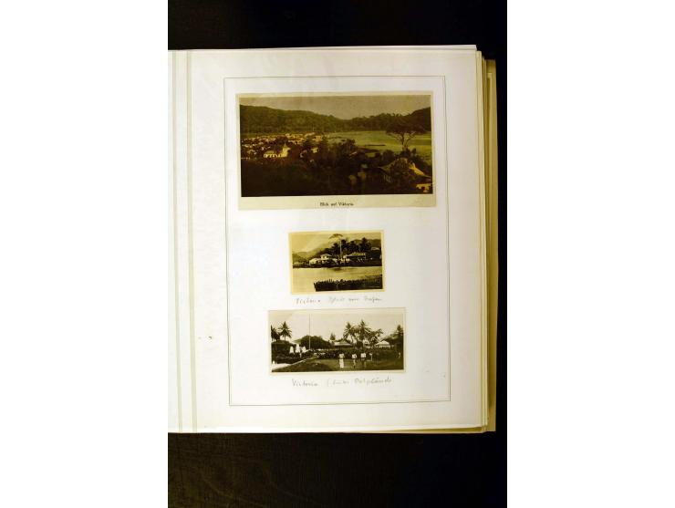 1890/1914, umfangreiche Stempel-Sammlung von Abang-Mbang bis Viktoria auf losen Marken, schönen Briefstücken und einigen Brie