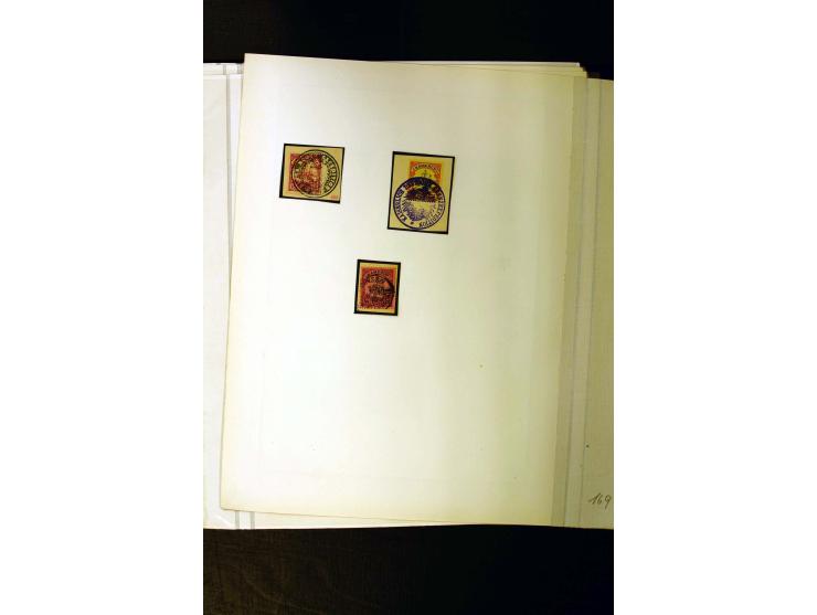 1890/1914, umfangreiche Stempel-Sammlung von Abang-Mbang bis Viktoria auf losen Marken, schönen Briefstücken und einigen Brie