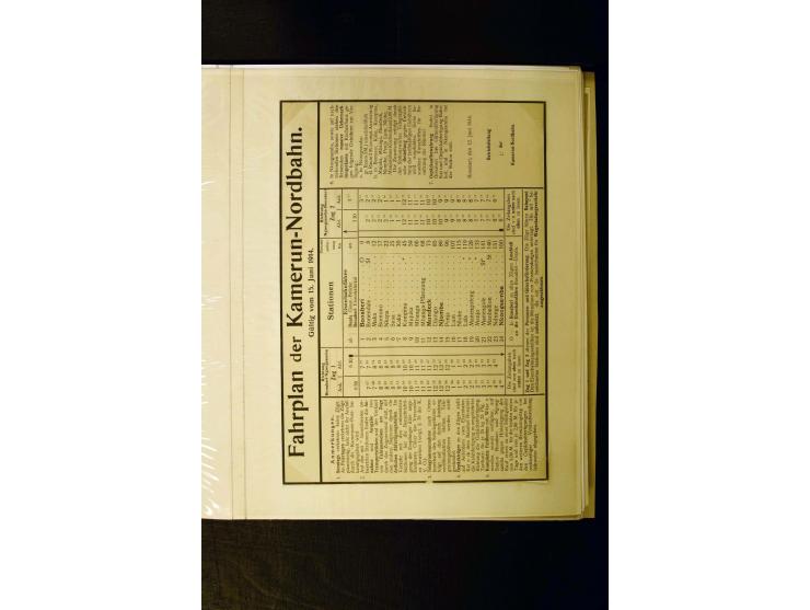 1890/1914, umfangreiche Stempel-Sammlung von Abang-Mbang bis Viktoria auf losen Marken, schönen Briefstücken und einigen Brie