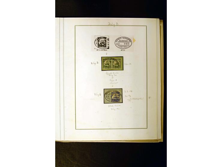 1890/1914, umfangreiche Stempel-Sammlung von Abang-Mbang bis Viktoria auf losen Marken, schönen Briefstücken und einigen Brie