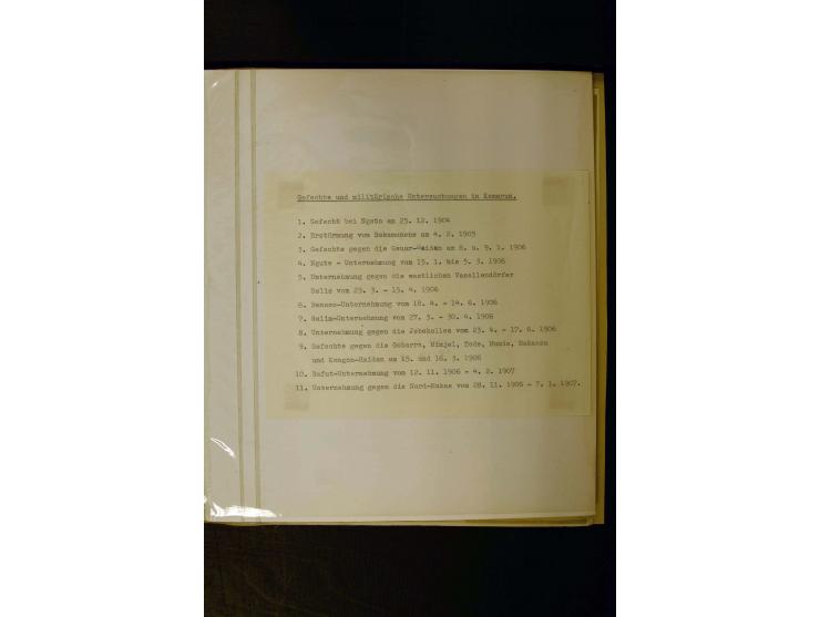 1890/1914, umfangreiche Stempel-Sammlung von Abang-Mbang bis Viktoria auf losen Marken, schönen Briefstücken und einigen Brie