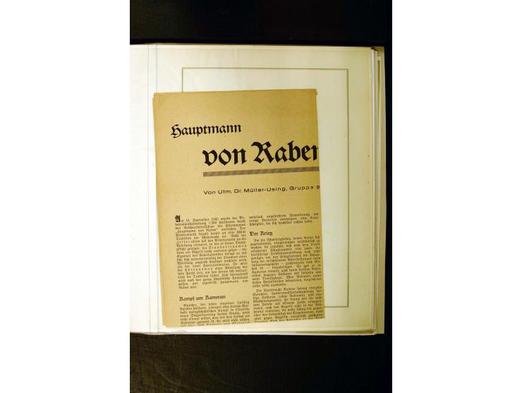 1890/1914, umfangreiche Stempel-Sammlung von Abang-Mbang bis Viktoria auf losen Marken, schönen Briefstücken und einigen Brie