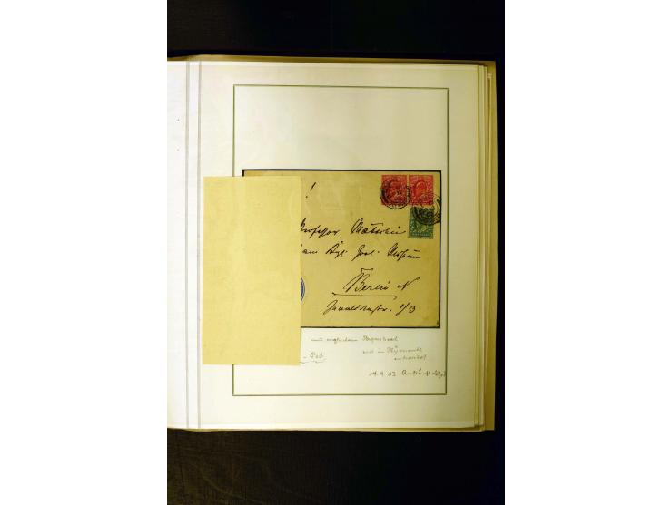 1890/1914, umfangreiche Stempel-Sammlung von Abang-Mbang bis Viktoria auf losen Marken, schönen Briefstücken und einigen Brie