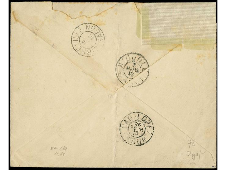 "KAISERLICH DEUTSCHE GRENZ-EXPEDITION", Siegelstempel auf entsprechendem Vordruckumschlag als portofreier Brief mit Franchise
