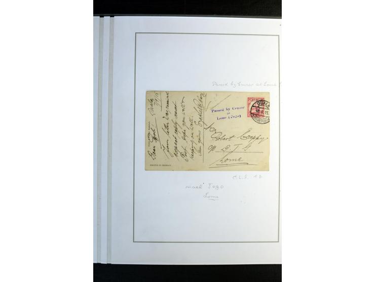 1915/1919, meist ungebrauchte und gestempelte Sammlung inkl. einiger Doubletten, schönen Briefstücken und 10 Briefen und Ganz