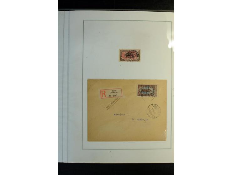 1915/1919, meist ungebrauchte und gestempelte Sammlung inkl. einiger Doubletten, schönen Briefstücken und 10 Briefen und Ganz