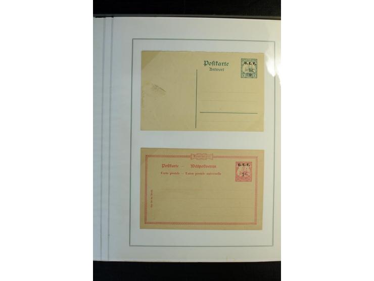 1915/1919, meist ungebrauchte und gestempelte Sammlung inkl. einiger Doubletten, schönen Briefstücken und 10 Briefen und Ganz