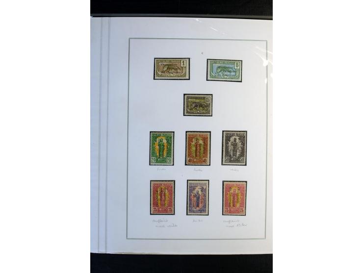 1915/1919, meist ungebrauchte und gestempelte Sammlung inkl. einiger Doubletten, schönen Briefstücken und 10 Briefen und Ganz