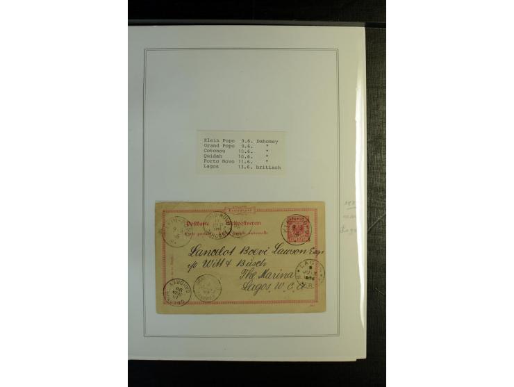1886/1900, interessante Sammlung mit 25 schönen Briefstücken und 15 Briefen, Karten und Ganzsachen, dabei u.a. früher Brief v