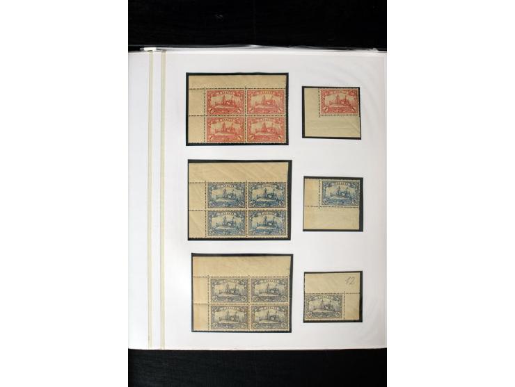 1897/1919, ungebrauchte/postfrische und zusätztlich gestempelte Sammlung mit einigen Briefstücken und 15 Briefen und Karten, 
