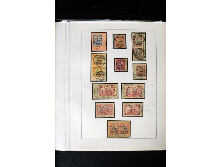 1897/1919, ungebrauchte/postfrische und zusätztlich gestempelte Sammlung mit einigen Briefstücken und 15 Briefen und Karten, 