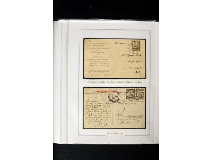 1897/1919, ungebrauchte/postfrische und zusätztlich gestempelte Sammlung mit einigen Briefstücken und 15 Briefen und Karten, 