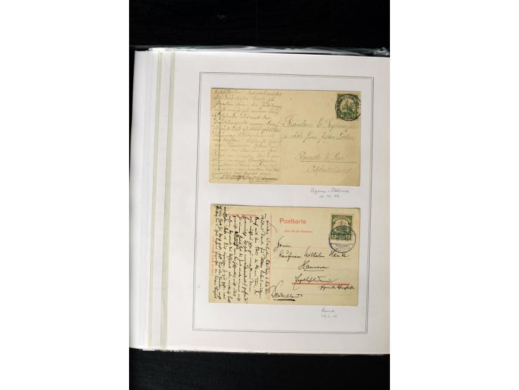 1897/1919, ungebrauchte/postfrische und zusätztlich gestempelte Sammlung mit einigen Briefstücken und 15 Briefen und Karten, 