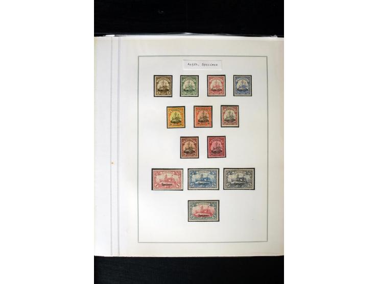 1897/1919, ungebrauchte/postfrische und zusätztlich gestempelte Sammlung mit einigen Briefstücken und 15 Briefen und Karten, 