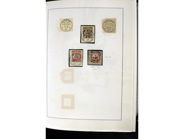 1899/1914, interessante Sammlung von Agome Palime bis Tsewie und einigen Stationsstempeln auf wenigen losen Marken, vielen sc