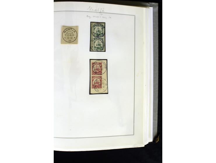 1899/1914, interessante Sammlung von Agome Palime bis Tsewie und einigen Stationsstempeln auf wenigen losen Marken, vielen sc