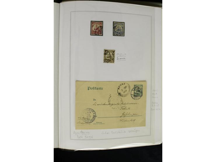 1899/1914, interessante Sammlung von Agome Palime bis Tsewie und einigen Stationsstempeln auf wenigen losen Marken, vielen sc