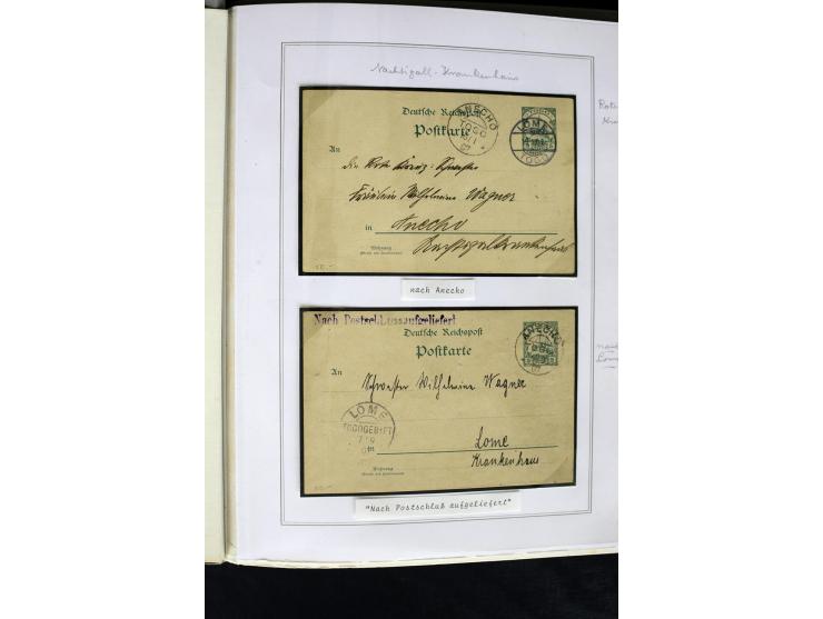 1899/1914, interessante Sammlung von Agome Palime bis Tsewie und einigen Stationsstempeln auf wenigen losen Marken, vielen sc