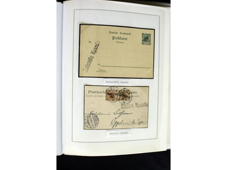 1899/1914, interessante Sammlung von Agome Palime bis Tsewie und einigen Stationsstempeln auf wenigen losen Marken, vielen sc