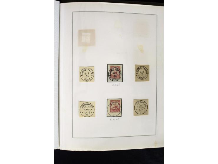 1899/1914, interessante Sammlung von Agome Palime bis Tsewie und einigen Stationsstempeln auf wenigen losen Marken, vielen sc