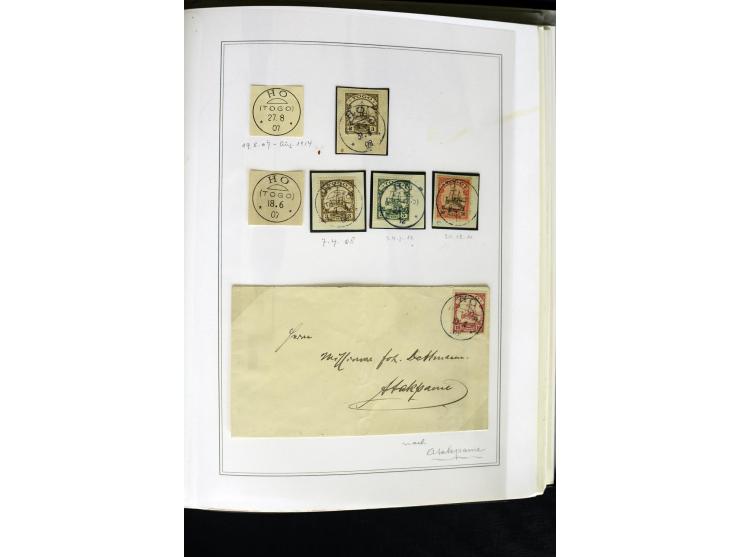 1899/1914, interessante Sammlung von Agome Palime bis Tsewie und einigen Stationsstempeln auf wenigen losen Marken, vielen sc