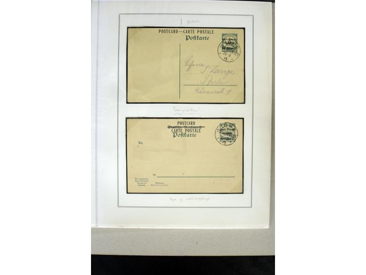 1914/1922, interessante Sammlung inkl. Frz. Besetzung mit einigen besseren Marken, schönen Briefstücken und einigen Briefen u