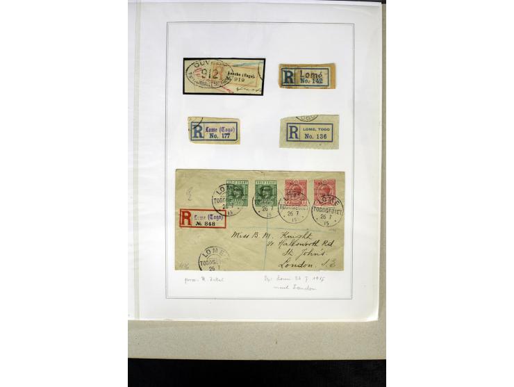 1914/1922, interessante Sammlung inkl. Frz. Besetzung mit einigen besseren Marken, schönen Briefstücken und einigen Briefen u