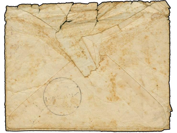 Occupation of Persia: clear negative seal "HAMADAN MERKEZ KUMANDANLIGI" and adjacent military unit cachet on military corresp