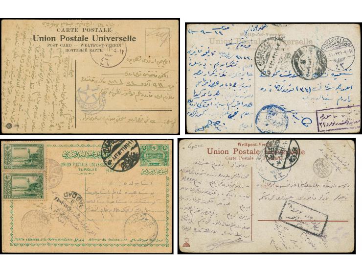 FPO-SAHRA POSTASI: 1914/18, collection of more than 60 cards and covers with many scarce and rare items incl. several Holy La