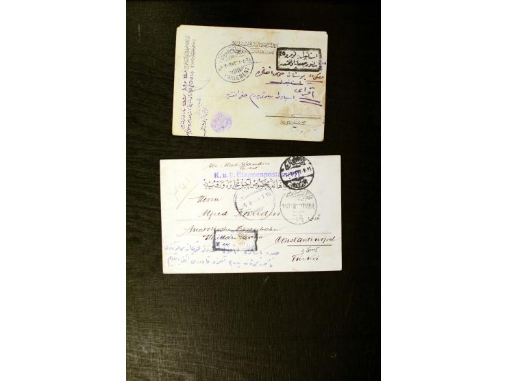 FPO-SAHRA POSTASI: 1914/18, collection of more than 60 cards and covers with many scarce and rare items incl. several Holy La