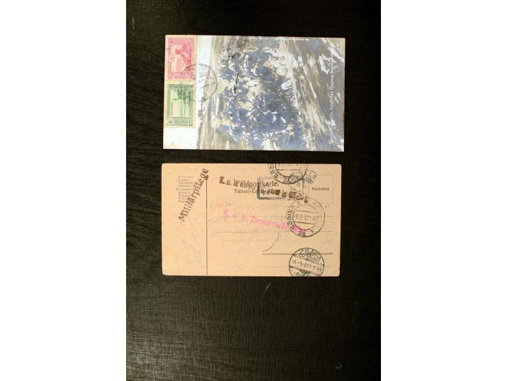 FPO-SAHRA POSTASI: 1914/18, collection of more than 60 cards and covers with many scarce and rare items incl. several Holy La