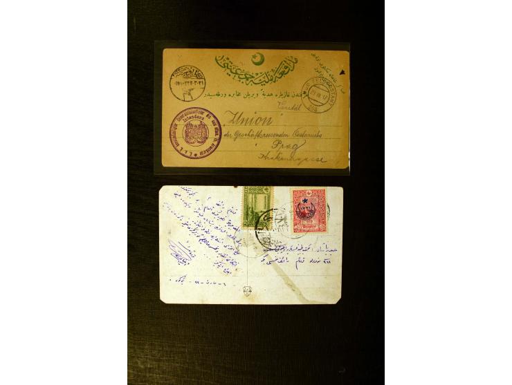 FPO-SAHRA POSTASI: 1914/18, collection of more than 60 cards and covers with many scarce and rare items incl. several Holy La