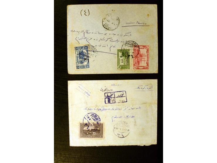 FPO-SAHRA POSTASI: 1914/18, collection of more than 60 cards and covers with many scarce and rare items incl. several Holy La